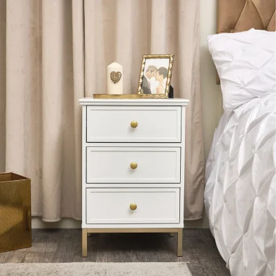 The Range Aisby Bedside Table - White