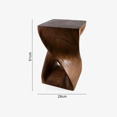 The Range Hand Carved Beauty and Versatility Honey Twist Table - Brown