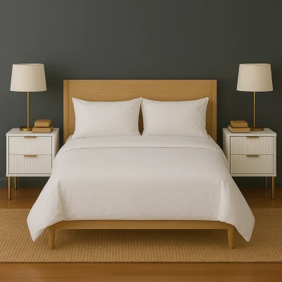 The Range Ridged Bedroom Furniture Set White Wooden Wardrobe Bedside Table Wardrobe - White / 50cm / 30kg