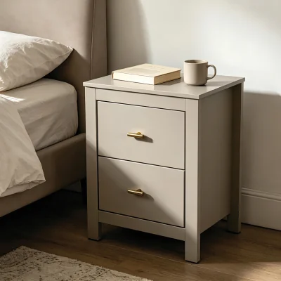 The Range Immy Bedside Table - Greige