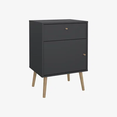 The Range Cumbria Nightstand - Dark Grey
