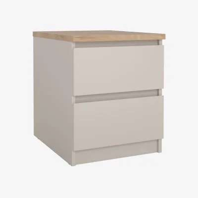 The Range Naia Bedside 2 drawers in Jackson Hickory - Cashmere Jackson Hickory
