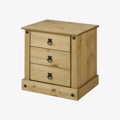 The Range Corona Budget Bedside Cabinet - Brown