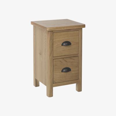 The Range Cambridge Small Bedside Cabinet  - Rustic Oak