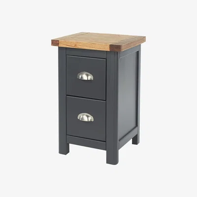 The Range Dunkeld 2 drawer petite bedside cabinet  - Midnight Blue