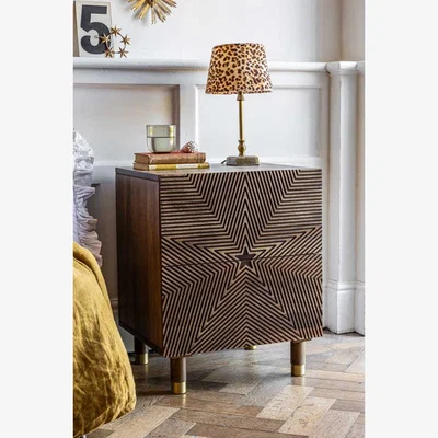 Rockett St George Starburst Bedside Table
