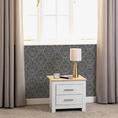 The Range Portland 2 Drawer Bedside - White