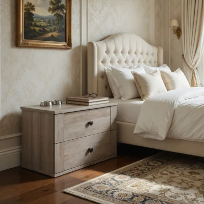 The Range Chalet Oak 2 Drawer Bedside Cabinet Set of 2 - Oak