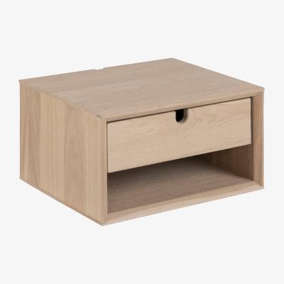 The Range Century Wall Mountable Bedside Table - White Oak