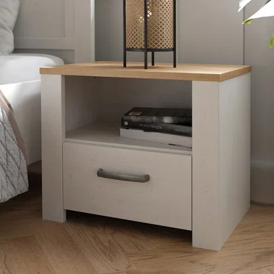 The Range Bohol 1 Drawer Bedside I n Navy Oak - Navy Oak