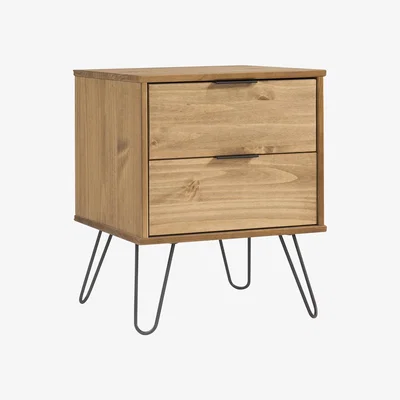 The Range Augusta 2 Drawer Bedside Cabinet