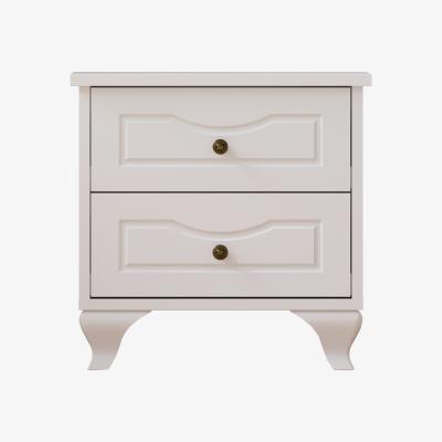 The Range CHLOE 2 Drawer White Bedside Table - White