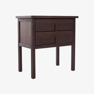 The Range Lodini 2 Drawer Bedside Table - Brown