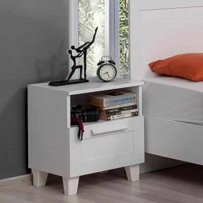 The Range Hedere Bedside Table - White