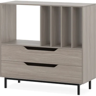The Range Mid Century Turntable Stand - Grey