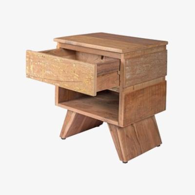 The Range Reclaimed Limited Edition Bedside Table - Brown