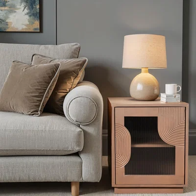 The Range Jodhpur Solid Wood Bedside Table - Brown