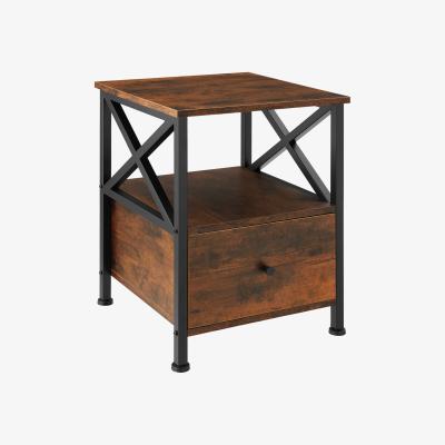 The Range Bedside Table Falkirk - Industrial Dark