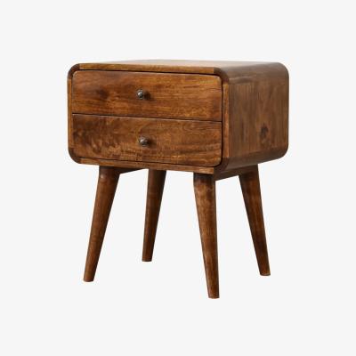 The Range Curved Chestnut Nightstand