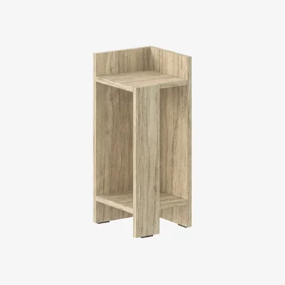 The Range Decortie Elos Two Tier Open Bedside Module - Travertine