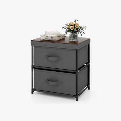 The Range Dresser with 2 Fabric Drawers - Grey