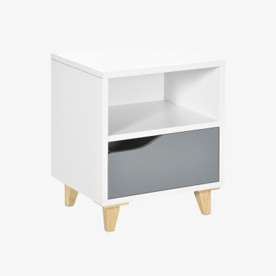 The Range Nightstand, Bedside Table, Sofa Side Table - White