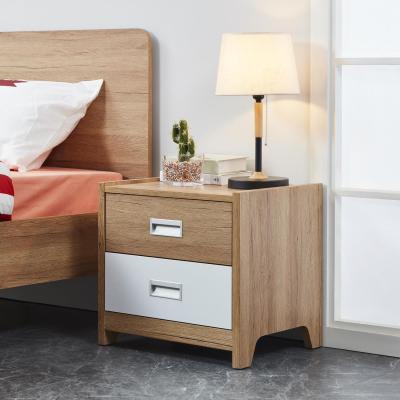 The Range Broughton 2 Drawer Bedside Table Bedroom Storage Unit - White