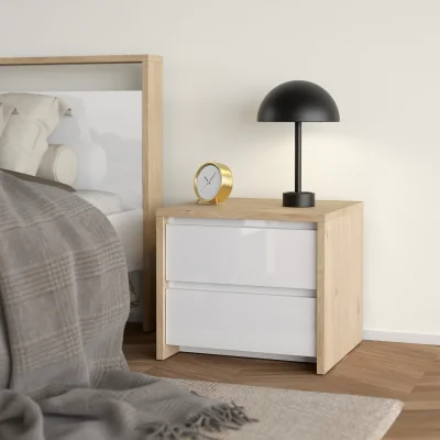 The Range Next Nightstand 2 Drawers - Jackson Hickory