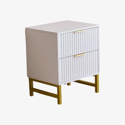 The Range Vienna Bedside Table with 2 Drawers cabinet - White