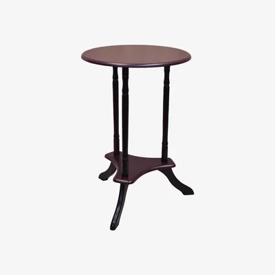 The Range ROUND - Wooden Telephone  End  Bedside Table - Mahogany - Mahogany