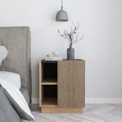The Range Gaia Nightstand Limed Oak - Limed Oak