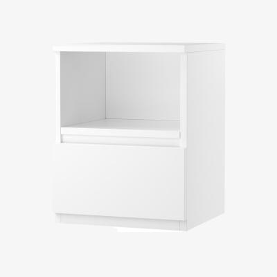 The Range Livingandhome Wooden Bedside Table with Drawer - White
