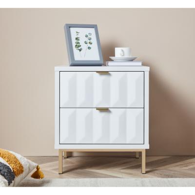 The Range Lara Bedside Table - White