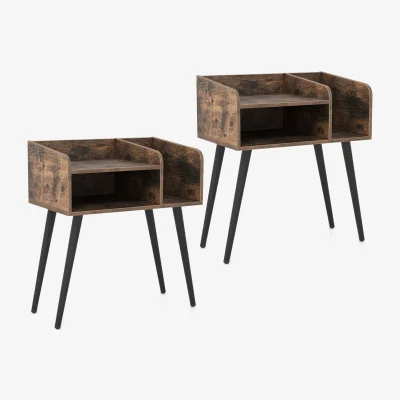 The Range Set of 2 Mid Century Modern Nightstand