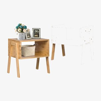 The Range 2 Piece Bamboo Bedside Table - Natural
