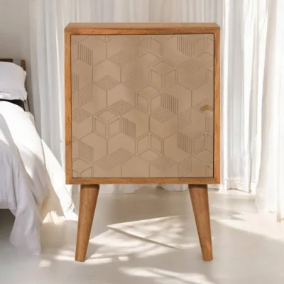 The Range Solid Wood Acadia Bedside - Brown