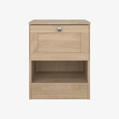 The Range Brande Nightstand with 1 Drawer - Jackson Hickory