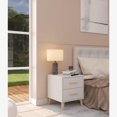 The Range Kingston Bedside Table - White