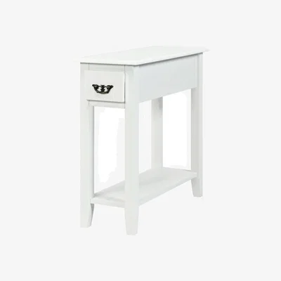 The Range 2-Tier Bedside Table - White
