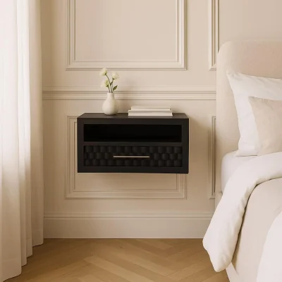 The Range Solid Wood Arno Wall-Mounted Nightstand - Brown
