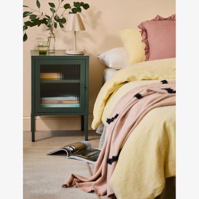 Rose & Grey Small Simkin Bedside Cabinet in Olive Left Hand Opening