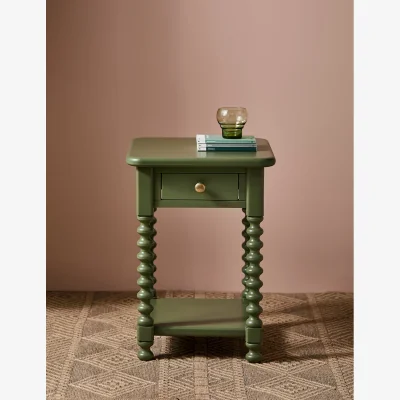 Rose & Grey Harlow Bedside Table in Olive