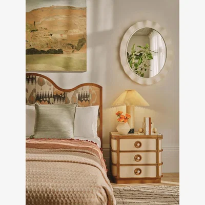 Soho Home Cora Bedside Table, Royal Diana Marble
