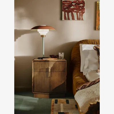 Soho Home Silvio Bedside Table, Royal Diana Marble
