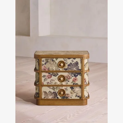 Soho Home Cora Bedside Table, Skylar Print