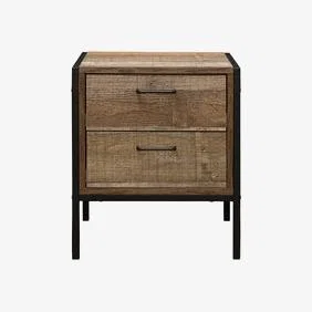 Teddy Beau Birlea Urban 2 Drawer Bedside Rustic