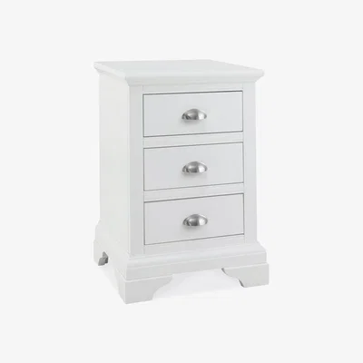 Teddy Beau Bentley Hampstead 3 Drawer White Square Nightstand