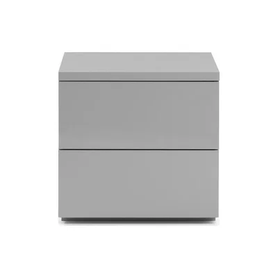 Teddy Beau Julian Bowen Monaco Grey 2 Drawer Bedside Cabinet