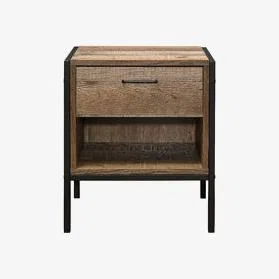 Teddy Beau Birlea Urban 1 Drawer Bedside Rustic