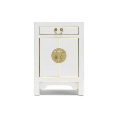 Teddy Beau The Nine Schools Qing White Small Bedside Cabinet